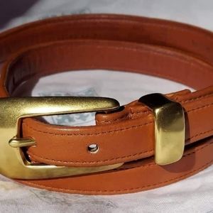 COACH Skinny Leather Belt